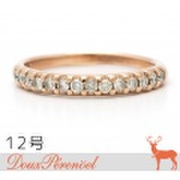 ダイヤモンド リング 12号 K10PG D:0.31 [ダイヤモンド 10金 指輪]