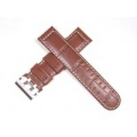 ハミルトン純正ベルト/22mmカーキパイロットオート46mm用ブラウンプレスカーフベルトH600647102