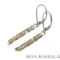 ハワイアンジュエリー / オーダーゴールドプルメリアマイレリーフピアス　KOA KAHALA
