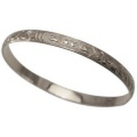 ハワイアンジュエリー 本格オーダーメイドシルバーバングル バレル 重厚な2.0mm厚 6mm　選べるデザインやスタイル