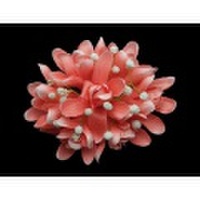 ハワイアンヘアクリップ アイランドチューブローズ　コーラルピンク