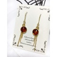 バルティックアンバーのピアス