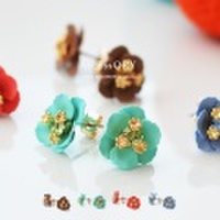 ビジューフラワーピアス ac-17kop-p137