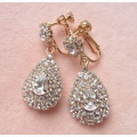 ブライダル【イヤリングorピアス】【ゴールド】E-0071G