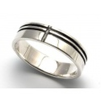 ブラックライン・シルバーリング/r026