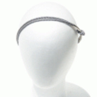 ブランド-Eugenia Kimヘアアクセサリー◆新作♪レーザー＆メタルスキニーヘアバンド◆グレー