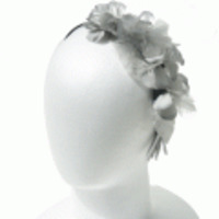 ブランド-Jennifer Ouelletteヘアアクセサリー◆グレー（sweet・Ginza 雑誌掲載商品です♪♪）