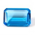 ブルートパーズ ルース 41.43ct 【 エメラルドカットの深いブルーです。9月29日・11月19日誕生日石　11月の誕生石 】　送料無料