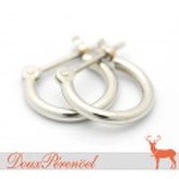 プラチナ 小さめ フープピアス Pt900 【レディース】【女性用】