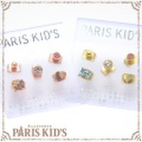ミニミニ リボン ＆ ハート の５点セット ピアス パリスキッズ本店 原宿 pariskid’s 公式 通販 安い ymgir josim