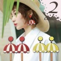 レトロ可愛い パラソル アクリル ピアス プレート 派手 ユニークモチーフ 傘 アンブレラ インパクト dream 770615