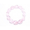 ローズクオーツ　ナチュラルタンブルブレスレット