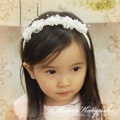 子供用ヘアアクセサリー フラワーカチューシャE (9色) メール便不可 [flower-ka-e]