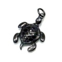 純チタンペンダントトップ　かめ(動物シリーズ)・グレー　T62G