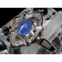 新着【PT900 プラチナ】指輪 リング スターサファイア1.91ｃｔ ダイヤモンド0.35ｃｔ 8.0ｇ 14号 レディース 8177-0