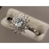 新着値下げ【ＰＴ900プラチナ】指輪　リング　アクアマリン　ダイヤモンド0.30ｃｔ　10号　4.7ｇ　レディース　02826-0