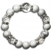 大玉梵字ブレスレット【ハウライト】（メンズ）