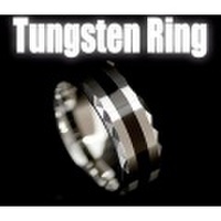 大人仕様でシニア世代の方にもお勧めのアクセサリー！金属アレルギーを起こしにくく、お肌に優しいタングステン*Tungsten C タングステンリング３ メンズサイズ