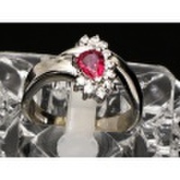 値下げ【PT900 プラチナ】 指輪　リング　ルビー0.51ct ダイヤモンド0.15ct 12.5号　7.0ｇ　レディース　712-0 ジュエリー　人気