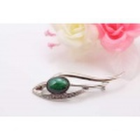 有田焼ブローチ グリーン