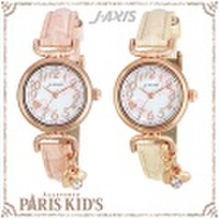 腕時計 ハート チャーム ファッション ウォッチ レディース J-AXIS HL98 アイボリー ピンク