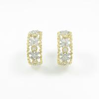 K18YG／K18WG ダイヤモンドピアス