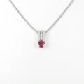 PT／K18WG ルビーネックレス