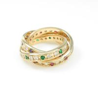 K18YG カラーストーンリング