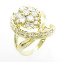 K18YG ダイヤモンドリング