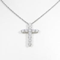 PT クロス ダイヤモンドネックレス