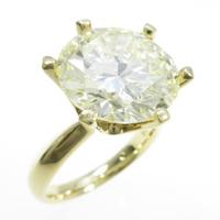 【リメイク】K18YG ダイヤモンドリング 7．921ct・VLY・VS2・VERYGOOD30％引き