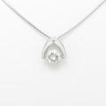 【新品】プラチナダイヤモンドネックレス 0．449ct・D・SI2・GOOD10％引き