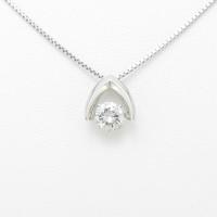 【新品】プラチナダイヤモンドネックレス 0．449ct・D・SI2・GOOD10％引き