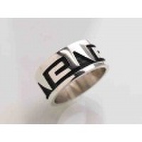 ホピ　21-0164　テリー・ワズワース作　オーバーレイ・リング　13.5号