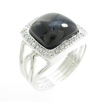 K18WG オニキスリング