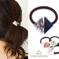 ヘアゴム　べっ甲　バイカラー　ヘアゴム　アセテートヘアゴム　べっ甲風　ゴールド　プレート　シンプル　ヘアアクセサリー　ヘアアクセ　ポニーテール　大人可愛い　べっ甲　ヘアゴム　上品　ヘアゴム　ヘアアクセサリー