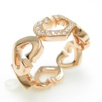 カルティエ Cハート 1P リング