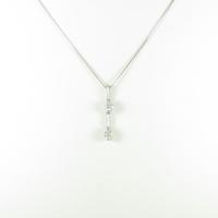 K18WG ダイヤモンドネックレス30％引き