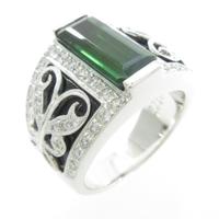 K18WG トルマリンリング