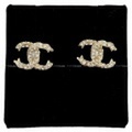 2018年 クルーズ CHANEL シャネル ココマーク ストラス ピアス ゴールド A97921 新品