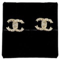 2018年 クルーズ CHANEL シャネル ココマーク ストラス ピアス ゴールド A97921 新品