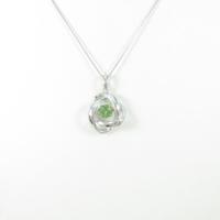 K18WG グリーンガーネットネックレス20％引き