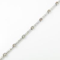 K18WG ダイヤモンドブレスレット