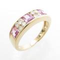 K18PG ピンクサファイヤリング
