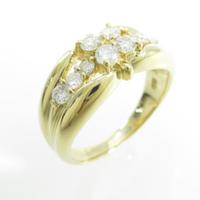 K18YG ダイヤモンドリング