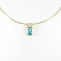 タサキ ブルートパーズネックレス