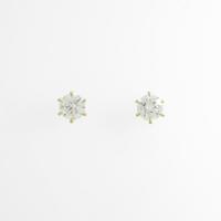 【リメイク】K18YG／ST ダイヤモンドピアス 0．510ct・0．517ct・H・I1・GOOD