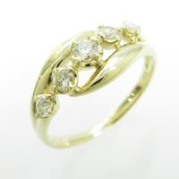 K18YG ダイヤモンドリング