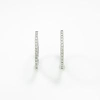 K18WG ダイヤモンドピアス