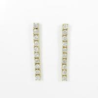 K18YG ダイヤモンドピアス